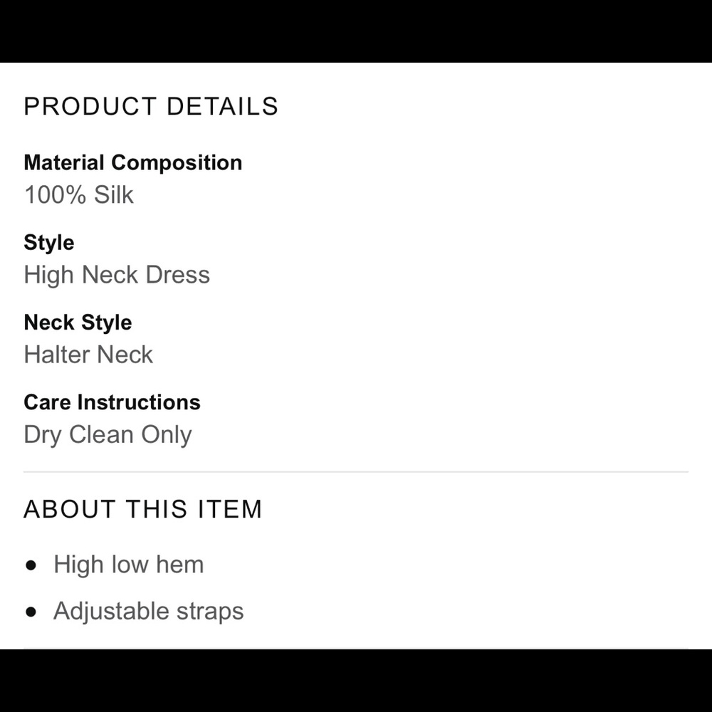 NWT Haute Hippie “Silk, Asymmetric High-Low” Dress - Picture 4 of 8